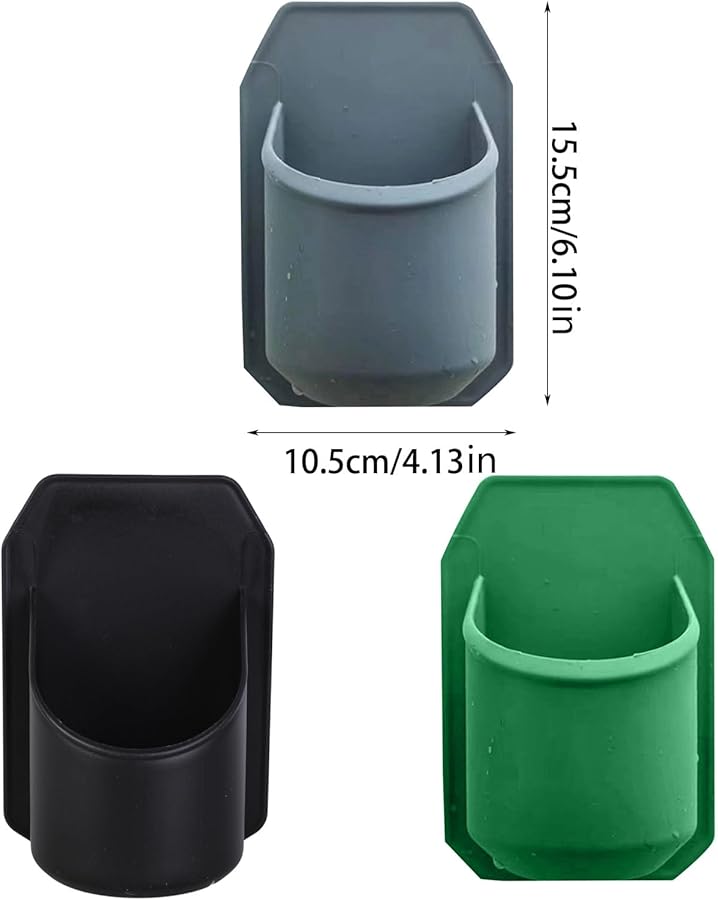 Black Wall Mounted Adhesive Beer Holder Home Beverage Container Organizer - Image 3
